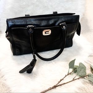 Coach vintage executive black satchel shoulder bag